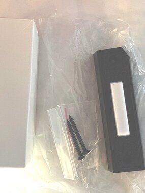 LED Lighted Doorbell Button - Rectangular Wall Mounted Door Push Buttons